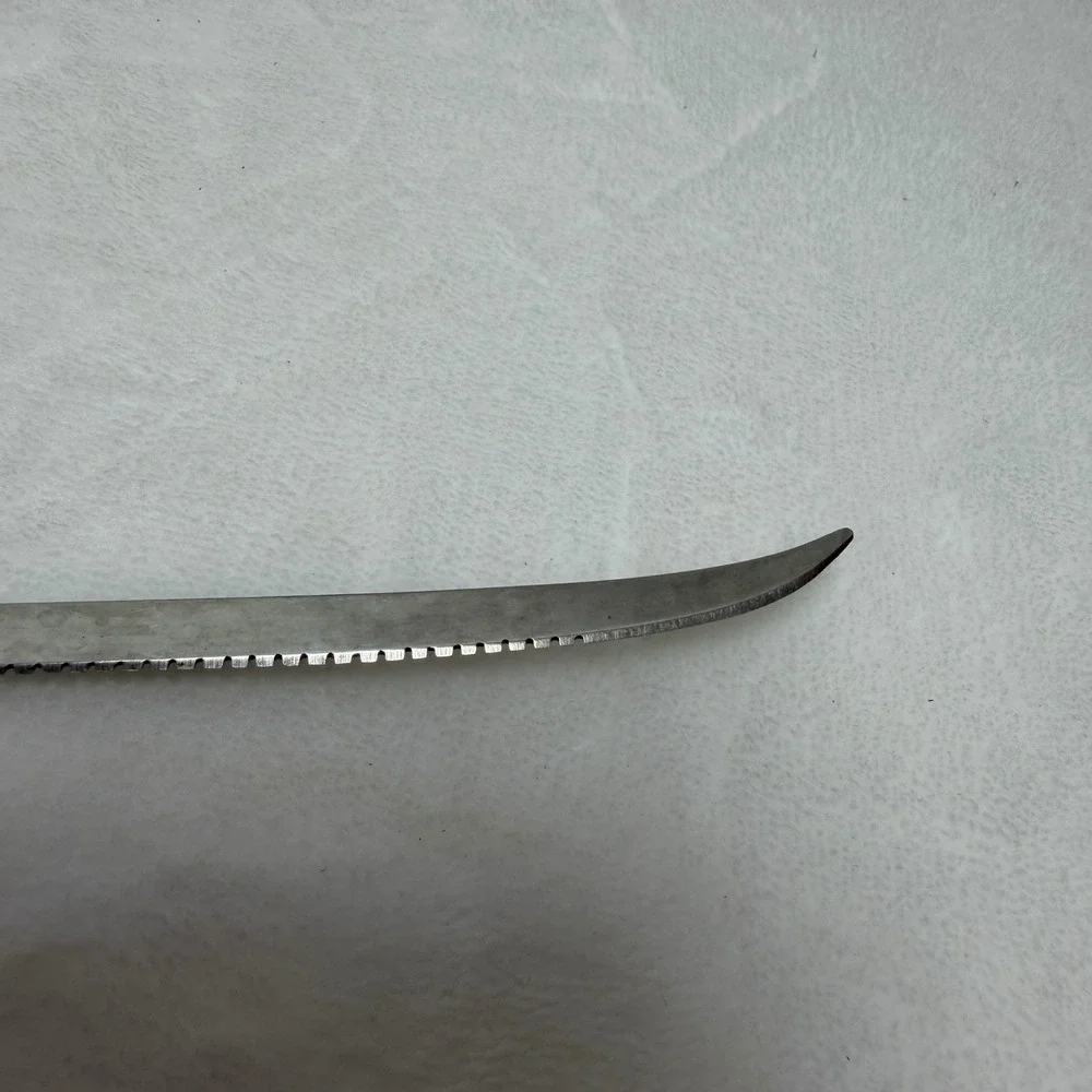 VTG Bakelite Stainless Steel Serrated‎ Utility Knife Curved Blade Slicing Tool